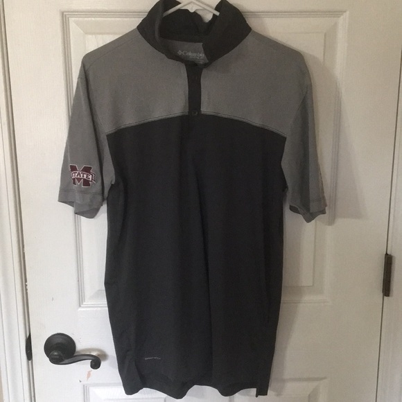 Mississippi State Columbia Golf 3 button polo. - Picture 1 of 6